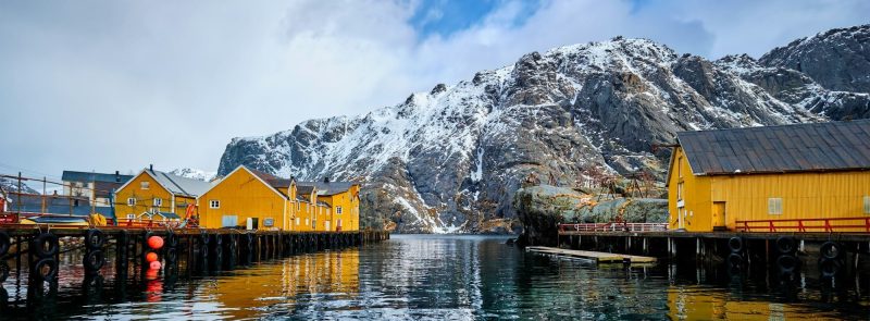 Nusfjord fishing village in Norway